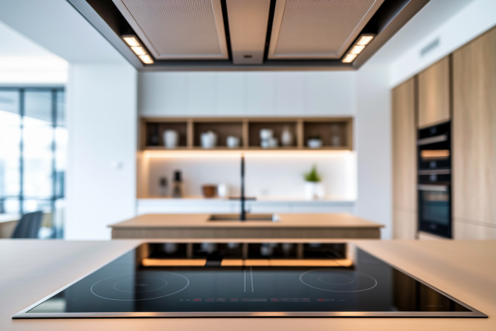cuisine-moderne-plaque-induction-hotte