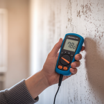 main-humidimetre-ecran-mur-platre