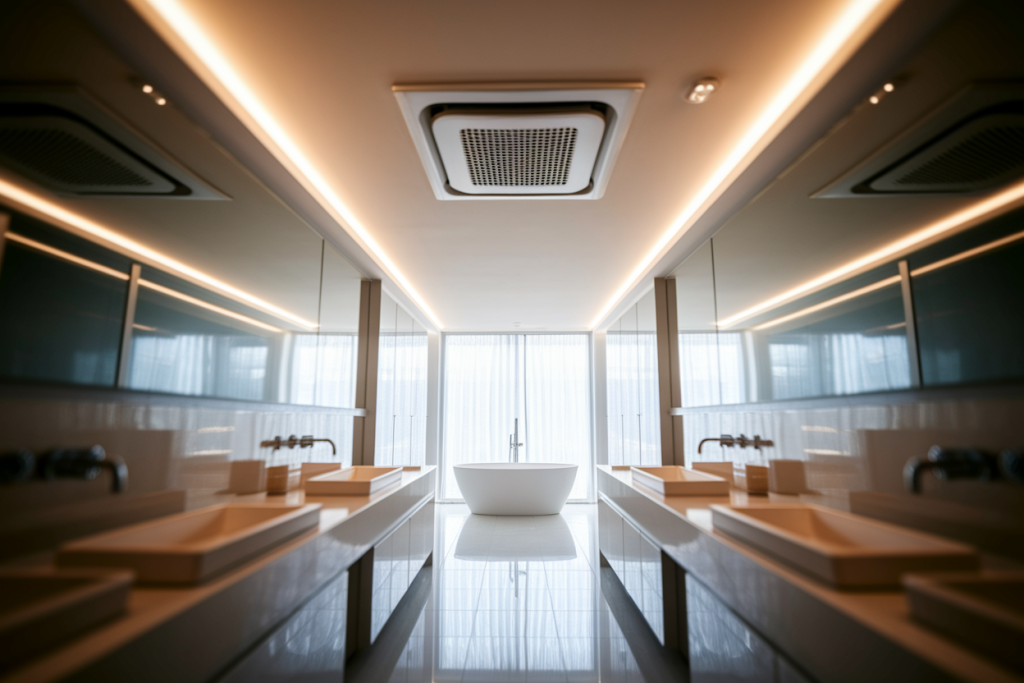 ventilation-plafond-salle-bain-moderne